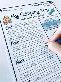 first grade narrative writing promptsworksheets by terrific teaching