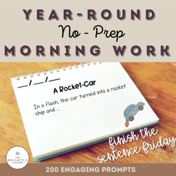 Preview of First Grade Yearly No-Prep Morning Work [Bundle]