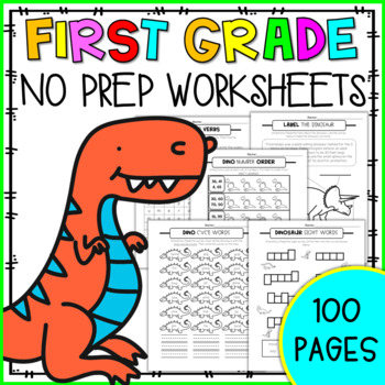 Preview of First Grade No Prep Worksheets