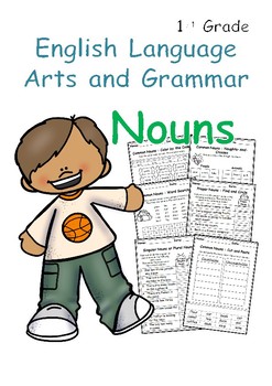 Preview of First Grade Nouns No Prep Printables - Free