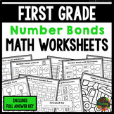 First Grade Number Bonds to 10 & 20 Worksheets Part Part W