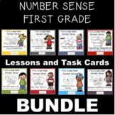 First Grade Number Sense BUNDLE: Lessons and Task Cards