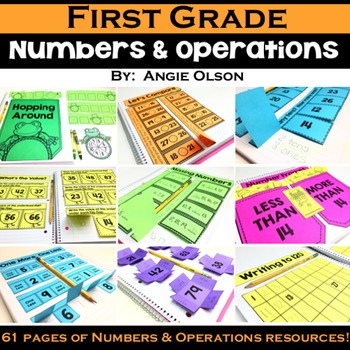 Preview of 1st Grade Math Notebook:  Numbers and Operations