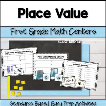 Preview of First Grade Place Value Centers