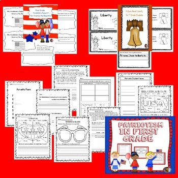 First Grade Patriotism Bundle by Silloh Curriculum | TpT