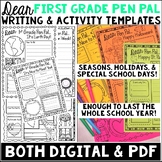 First Grade Pen Pal-Letter Writing & Activities