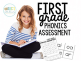 First Grade Phonics Quarterly Assessment [EDITABLE]