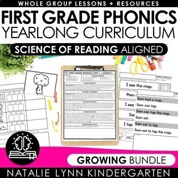 Preview of First Grade Phonics Curriculum SCIENCE OF READING 1st Grade Whole Group Phonics