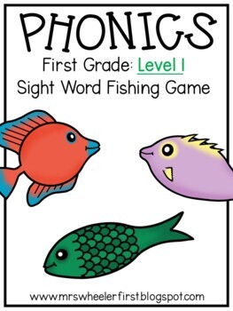 Level 1 Phonics Sight Word Fishing Game by Mrs Wheeler