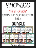 First Grade Phonics:  Level 1  Supplemental Pack BUNDLE