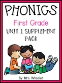 First Grade Phonics: Level 1, Unit 1