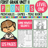 First Grade Phonics Level 1 Unit 11 Long Vowels Silent E