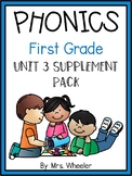 First Grade Phonics: Level 1, Unit 3