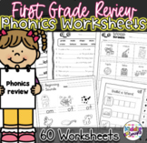 First Grade Phonics Review Worksheets