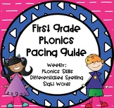 First Grade Phonics & Sight Words Pacing Guide