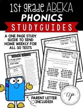 Preview of First Grade Phonics Study Guide (ABEKA) (A BEKA)