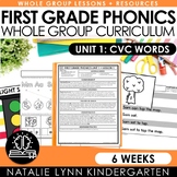First Grade Phonics Unit 1 CVC WORDS | Letter Sounds Revie