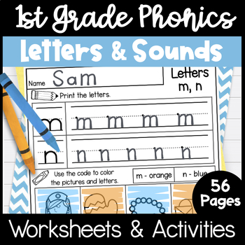Preview of First Grade Phonics Unit 1 Letters and Sounds