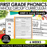 First Grade Phonics Unit 3 LONG VOWELS | CVCe Words + Open
