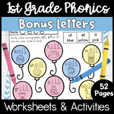 First Grade Phonics Unit 4 Bonus Letters and Trick Words
