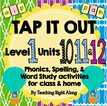 Preview of Level 1 Unit 10, Unit 11 & Unit 12 First Grade Phonics | Tap It Out
