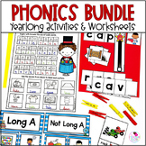 Phonics Worksheets Centers Games and Activities 1st Grade 