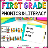 First Grade Phonics and Literacy Centers - Morning Bins