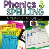 First Grade Phonics and Spelling Activities for the ENTIRE YEAR