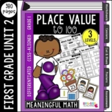 First Grade Place Value Unit 2 | Differentiated & Common C