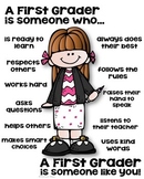 First Grade Poster - [someone who]