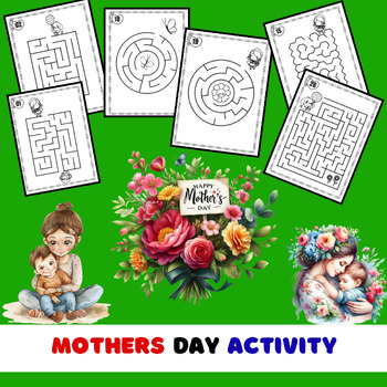 Preview of First Grade PreK Kindergarten Mothers Day Game May Activity
