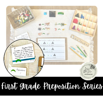 Preview of First Grade Preposition Series Work