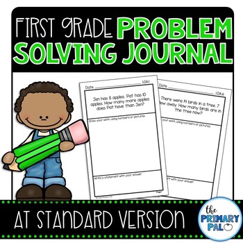 Preview of At Standard First Grade Problem Solving Journal