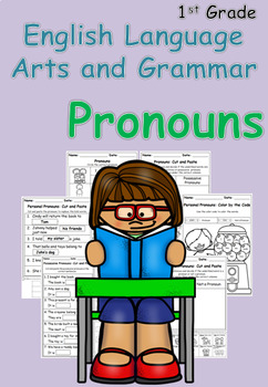 Preview of First Grade Pronouns No Prep Printables