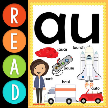 Preview of First Grade READ:  Vowel Team AU