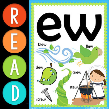 Preview of First Grade READ:  Vowel Team EW