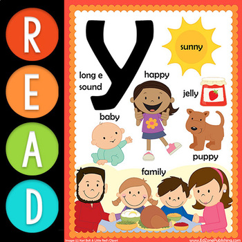 First Grade READ: Vowel Team Y as E by Kindergarten Mom | TPT