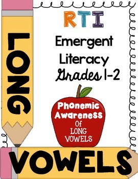Preview of First Grade RTI - Phonemic awareness of long vowels Distance Learning