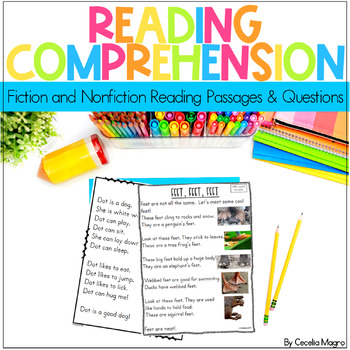 Preview of Reading Comprehension Passages and Questions First Grade