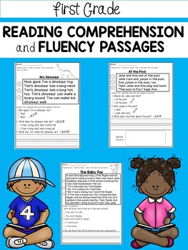 Preview of 1st Grade Reading Comprehension Passages with Questions
