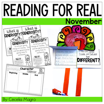 Preview of First Grade Reading Lesson Plans and Activities November Reading Comprehension