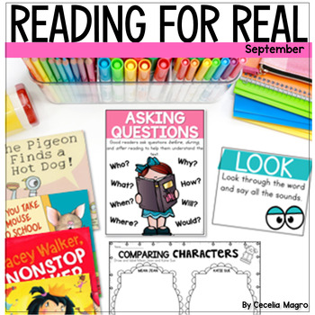 Preview of First Grade Reading Lesson Plans and Activities September Reading Comprehension