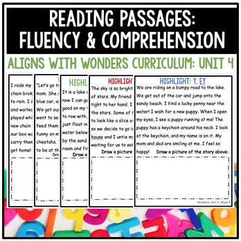 First Grade Reading Passages | Fluency & Comprehension | Wonders Unit 4