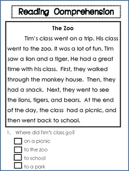 First Grade Reading Passages and Comprehension by Fourth at 40 | TpT
