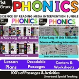 First Grade Reading Phonics & Word Work Bundle Level 1 RTI