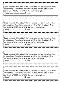 First Grade Reading Response Journal Prompts | TpT