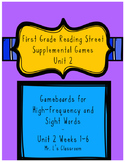 First Grade Reading Street Board Games - Unit 2 Weeks 1-6