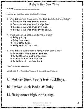 First Grade Reading Street UNIT 3 SELECTION TESTS 2013