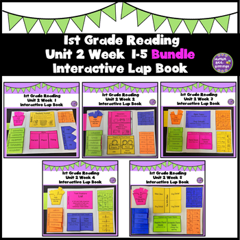 Preview of First Grade Reading Unit 2 Weeks 1-5 Bundle