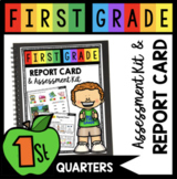First Grade Report Card and Assessment kit - assessing stu